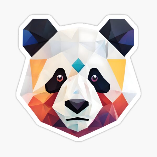 Item preview, Modern Geometric Panda designed and sold by Fashon1.