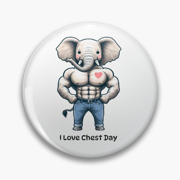 Item preview, I Love Chest Day Elephant Version designed and sold by LemuellTrends.