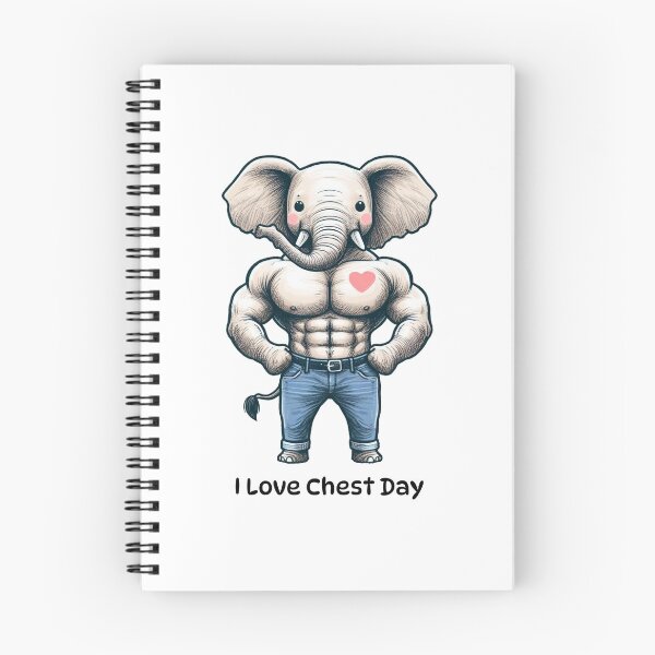 Item preview, I Love Chest Day Elephant Version designed and sold by LemuellTrends.