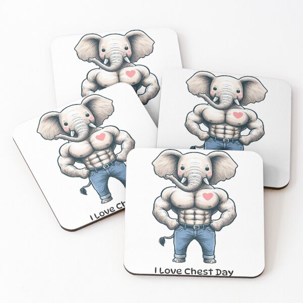 Item preview, I Love Chest Day Elephant Version designed and sold by LemuellTrends.