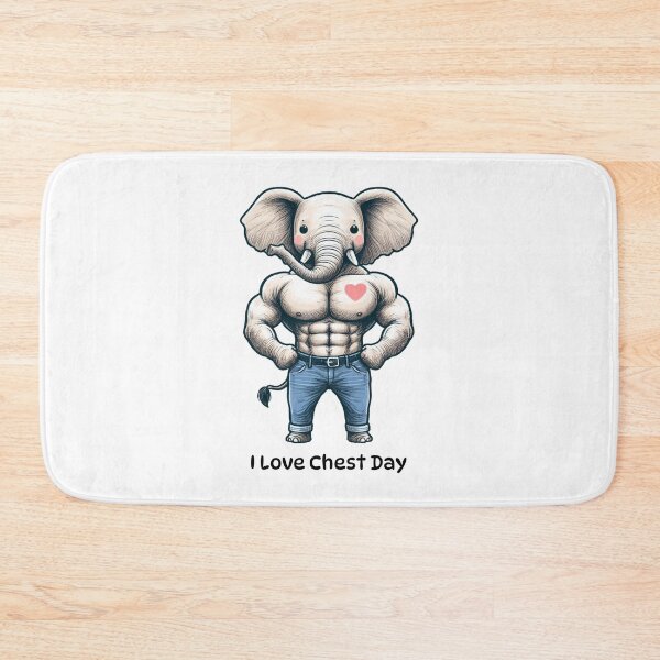 Item preview, I Love Chest Day Elephant Version designed and sold by LemuellTrends.