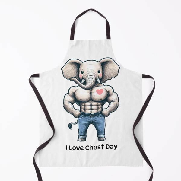 Item preview, I Love Chest Day Elephant Version designed and sold by LemuellTrends.
