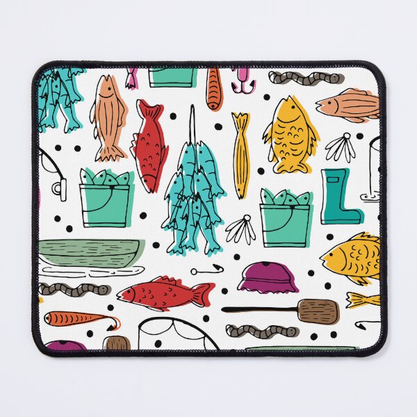 Item preview, Fishing seamless pattern designed and sold by DesignsbySimons.