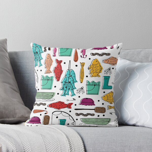 Item preview, Fishing seamless pattern designed and sold by DesignsbySimons.