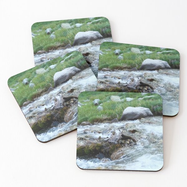 Item preview, Flowing Mountain River on Mountainside designed and sold by RelaxingEscapes.