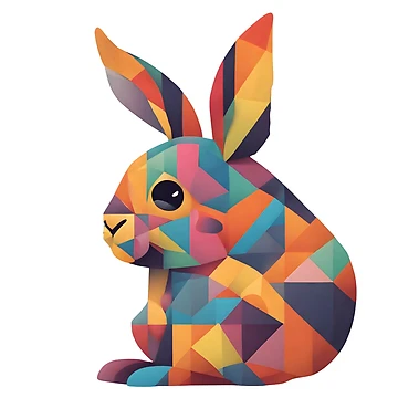Artwork thumbnail, Modern Geometric Rabbit by Fashon1