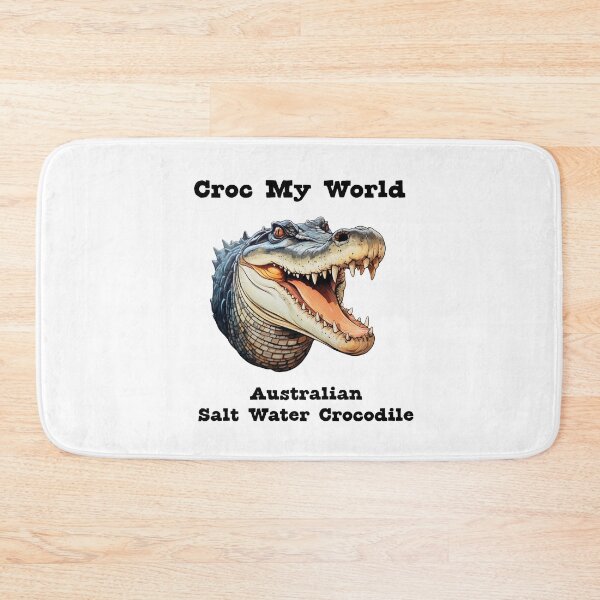 Item preview, Salt Water Crocodile Pun designed and sold by DinoKate.