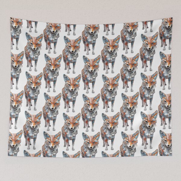 Item preview, Abstract Mechanical Geometry Fox designed and sold by TyGuySupply.