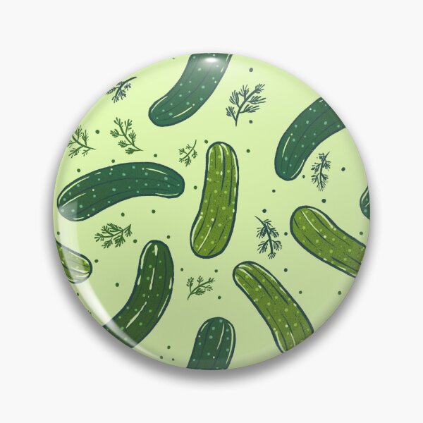 Item preview, Hand Drawn Dill Pickle Pattern designed and sold by tanyadraws.