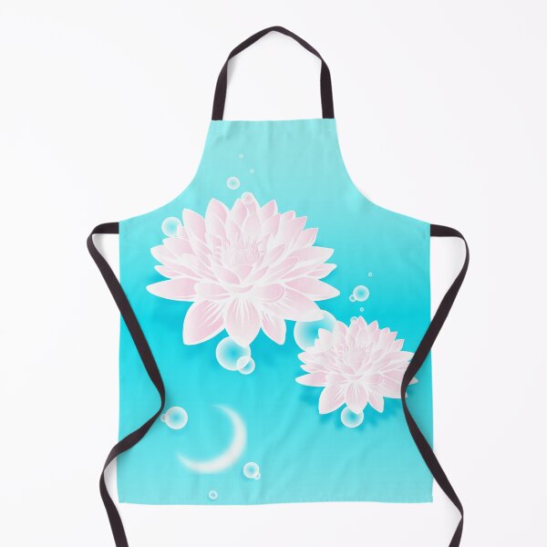 Item preview, Lotus Water Lily Pond Crescent Moon Bubbles designed and sold by ChiyuStudio.
