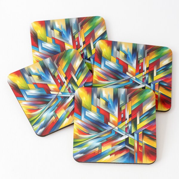 Item preview, Vibrant Abstract Geometric Art designed and sold by BestArtByArvind.
