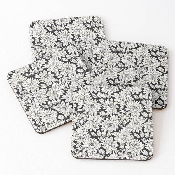 Item preview, Monochrome Flowers designed and sold by chi3-jp.