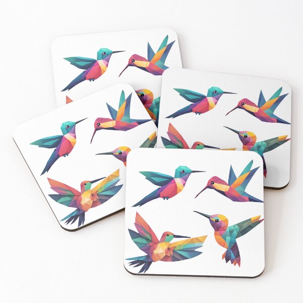 Item preview, Geometric Hummingbird Quadro designed and sold by Fashon1.