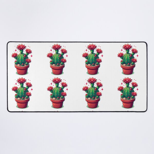 Item preview, red flowering cactus designed and sold by Redmoonshine.