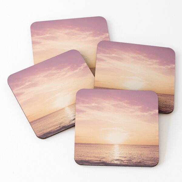 Item preview, Pink And Orange Sunset Sky Beach designed and sold by RelaxingEscapes.