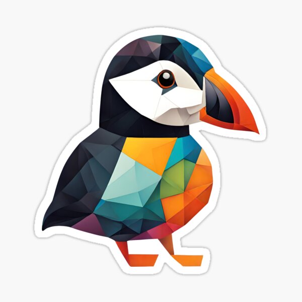 Item preview, Geometric Puffin designed and sold by Fashon1.