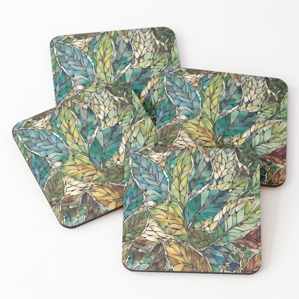 Item preview, Stained Glass Leaf Pattern designed and sold by TheArtOfPat.