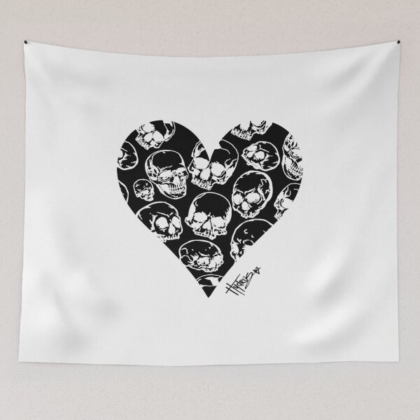 Item preview, ©_hydrus Skulls and Hearts designed and sold by hydruspoetry.