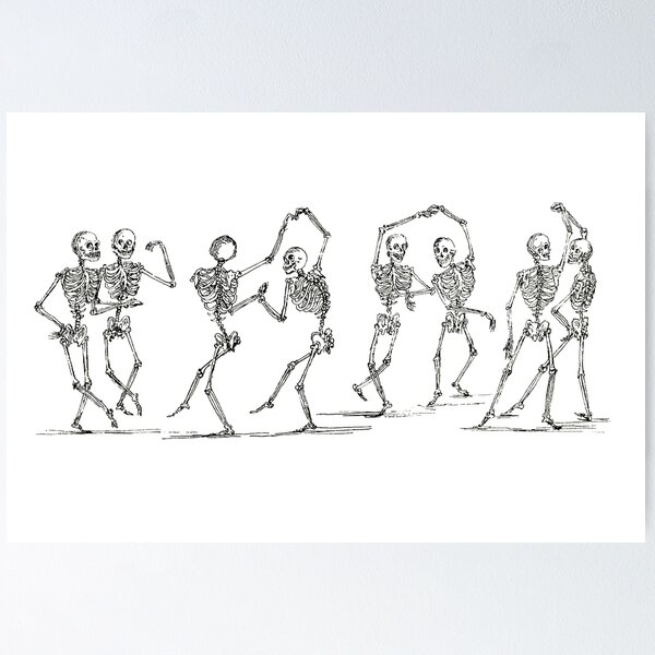 Item preview, Dancing Skeletons Have a Party designed and sold by brueri.