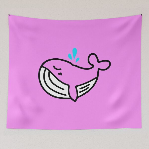 Item preview, Wapi the Pink Whale - Snuggul friends collection designed and sold by thebritishpear.