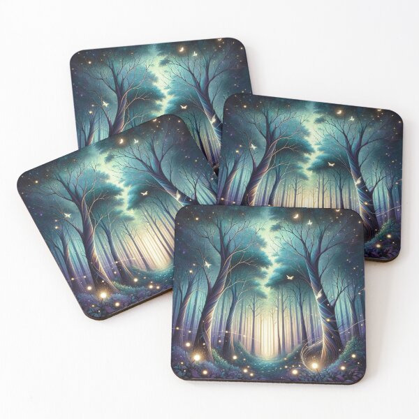 Item preview, Whimsical Forest Twilight Art designed and sold by BestArtByArvind.