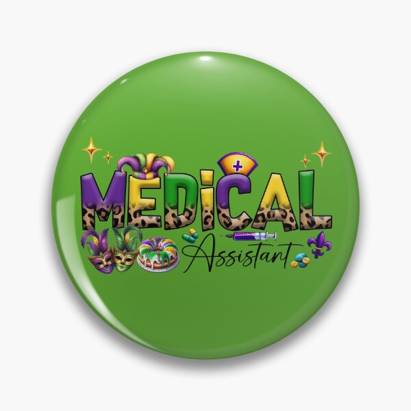 Item preview, Medical Assistant Mardi Gras  designed and sold by ArtMeetsPizza.