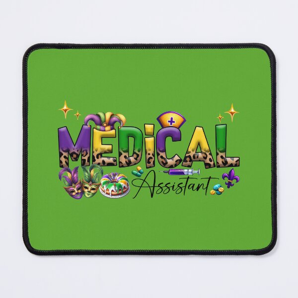 Item preview, Medical Assistant Mardi Gras  designed and sold by ArtMeetsPizza.