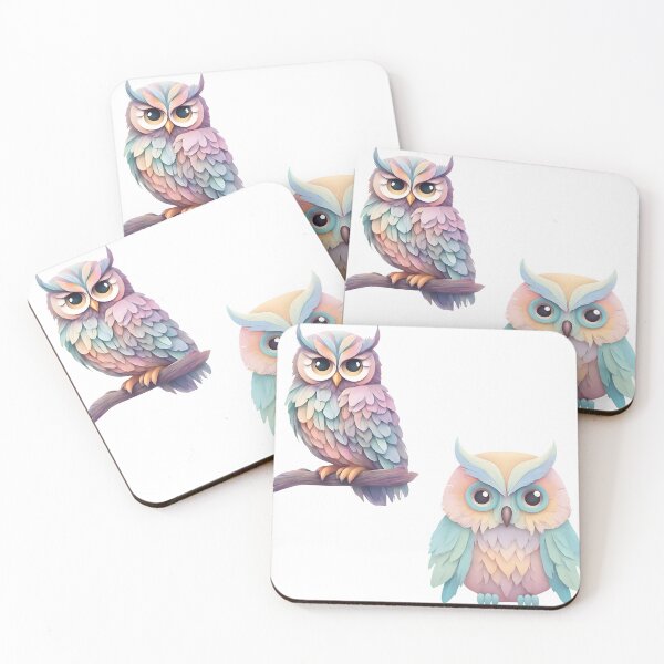 Item preview, Pastel Owls Duo designed and sold by Fashon1.
