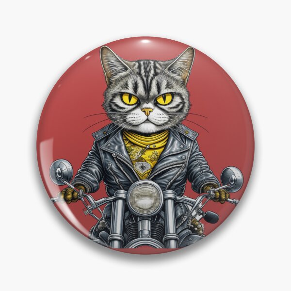 Item preview, Cool Biker Cat designed and sold by AnalajiaDesigns.
