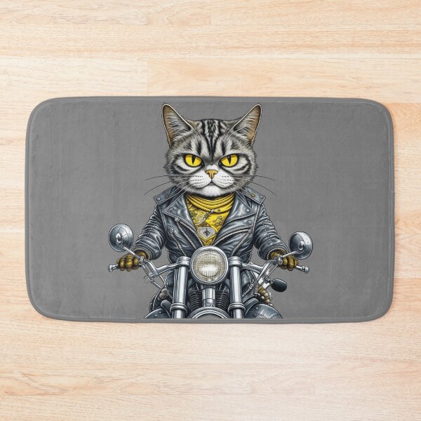 Item preview, Cool Biker Cat designed and sold by AnalajiaDesigns.