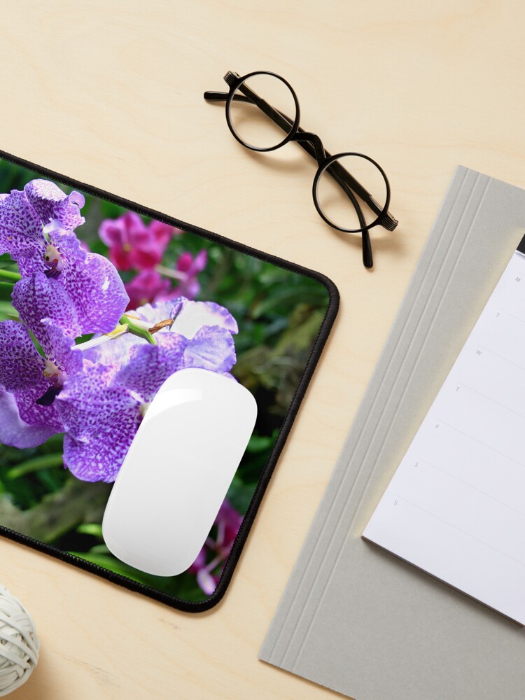 Thumbnail 3 of 5, Mouse Pad, Princess Mikasa Blue Orchid designed and sold by TanyaOwens.
