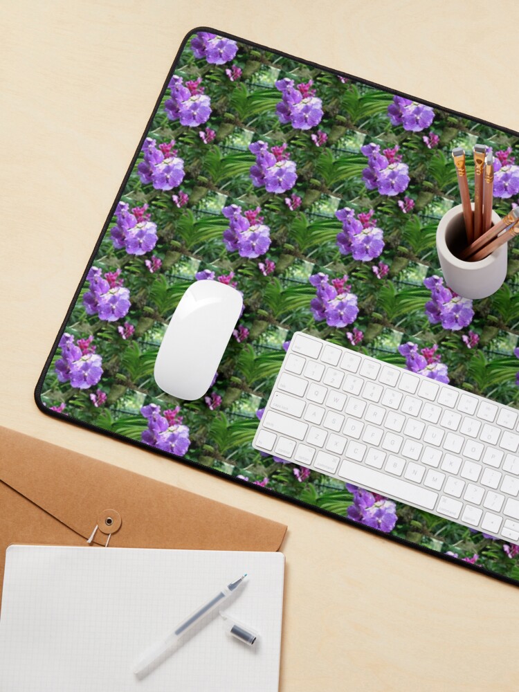 Thumbnail 3 of 5, Mouse Pad, Princess Mikasa Blue Orchid designed and sold by TanyaOwens.