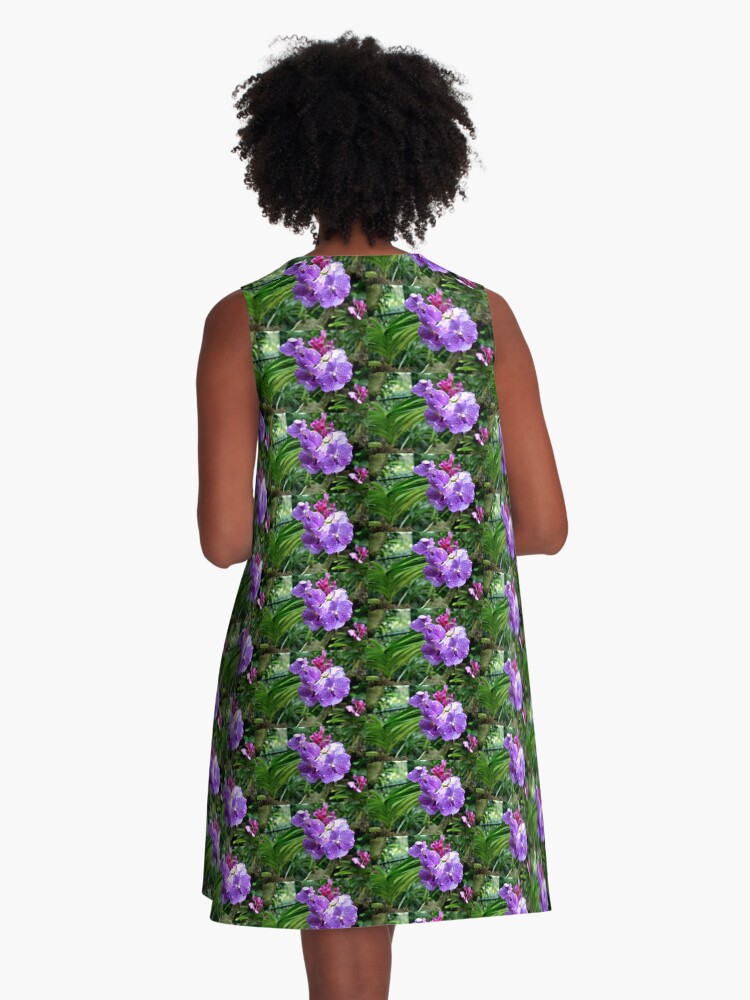Thumbnail 3 of 4, A-Line Dress, Princess Mikasa Blue Orchid designed and sold by TanyaOwens.