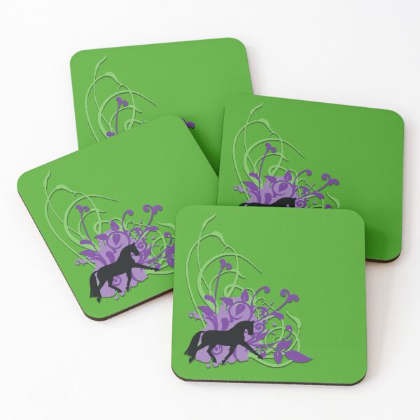 Item preview, Dressage Horse with Grungy Floral Background designed and sold by DappledMoon.