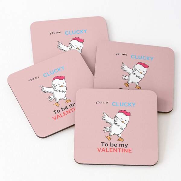 Item preview, Clucky to be my valentine designed and sold by seahorse crossing.