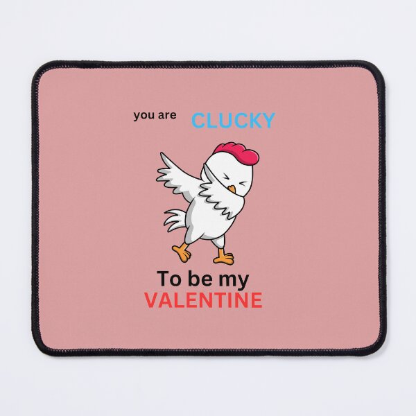 Item preview, Clucky to be my valentine designed and sold by seahorse crossing.