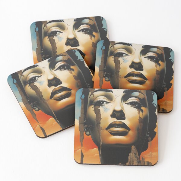 Item preview, Dreamscape Diva: Surreal Portrait of Radiant Elegance designed and sold by Mullet Monkey.