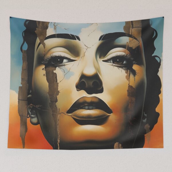 Item preview, Dreamscape Diva: Surreal Portrait of Radiant Elegance designed and sold by Mullet Monkey.