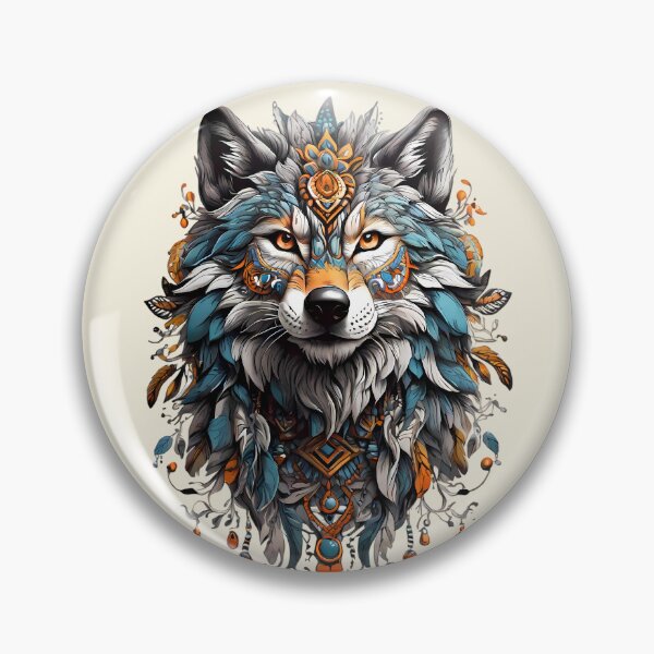Artikelvorschau, Majestätischer Stammeswolf entworfen und verkauft von BajanTees.