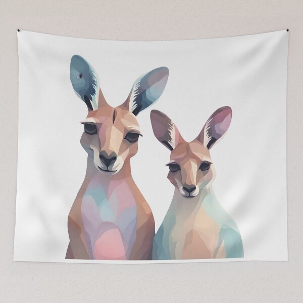 Item preview, Pastel Kangaroo Duo designed and sold by Fashon1.