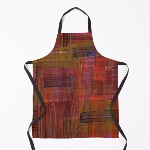 Item preview, Red Abstract Stained Glass Window designed and sold by Alexandria Levin.