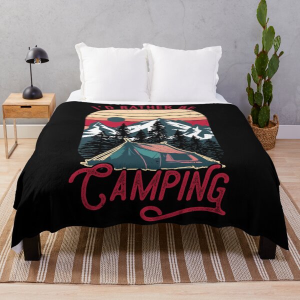 Item preview, I'd Rather Be Camping Tent Retro Vintage designed and sold by Merchrise.