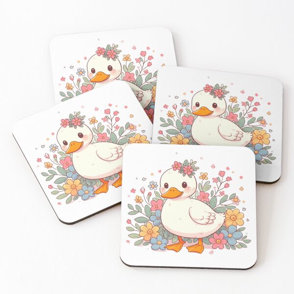 Item preview, Cute Ducky With Flowers designed and sold by Emanuel Gabrielle.