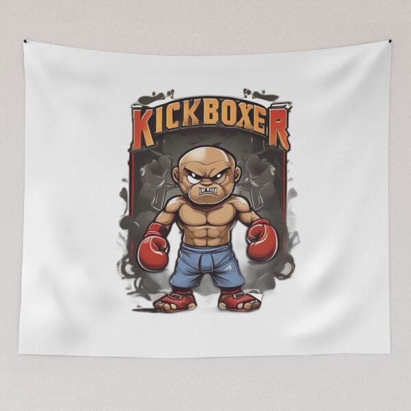 Aperçu de l'œuvre Dessin animé dur de Kickboxer créée et vendue par TimeBender.