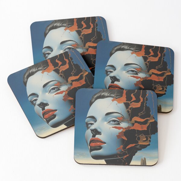 Item preview, Surreal Silhouette: Ethereal Woman in Colorful Dreamscapes designed and sold by Mullet Monkey.