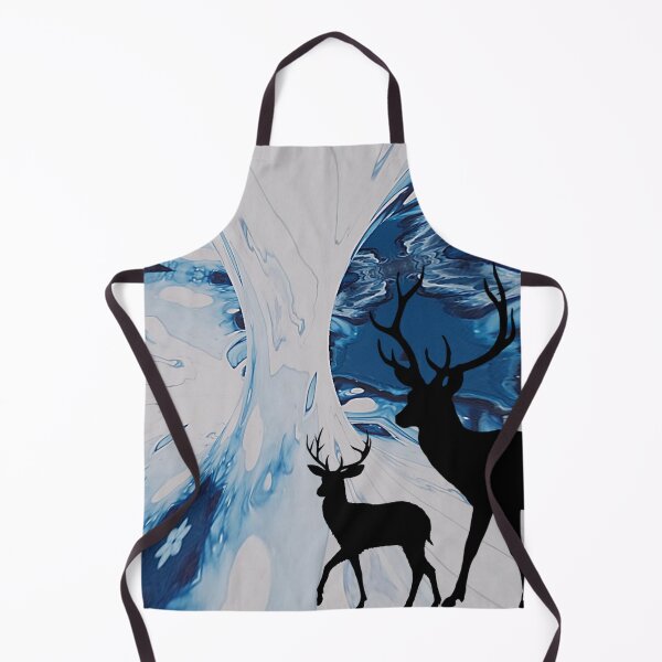 Item preview, Snowy Deer Abstract designed and sold by KiwiArtistDK.