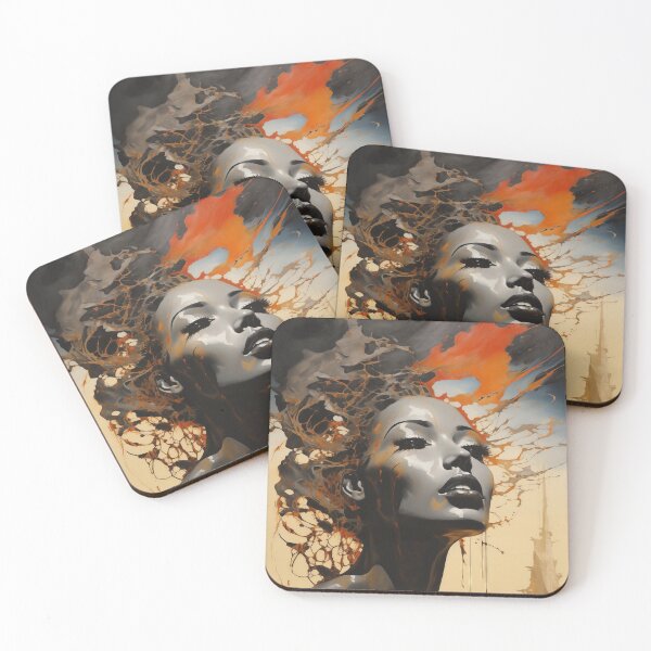 Item preview, Goddess of the Abstract: Surreal Woman in Harmonious Dreams designed and sold by Mullet Monkey.