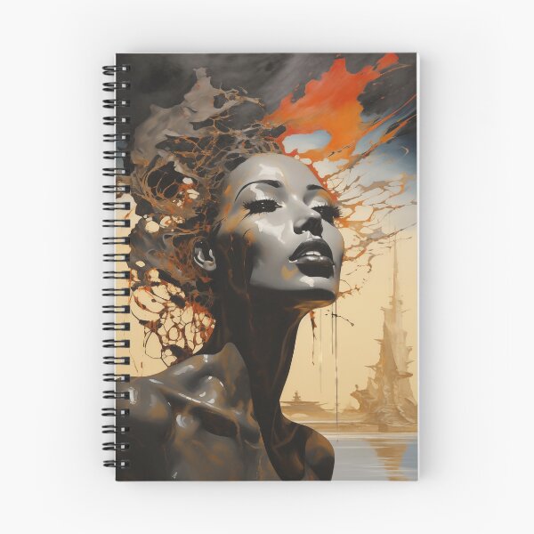Item preview, Diosa de lo abstracto: mujer surrealista en sueños armoniosos designed and sold by Mullet Monkey.