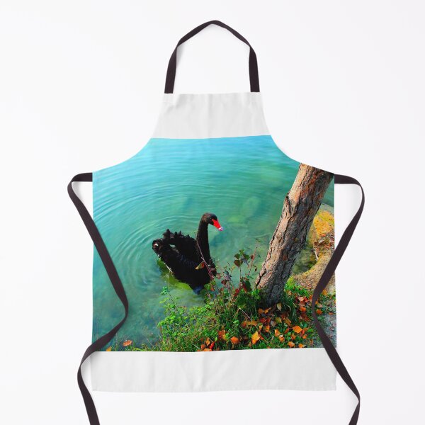 Item preview, View from Lago di Boccafornace in Pievebovigliana, Valfornace (Macerata) with a swan, waters, waves, trunk designed and sold by Kristina Drozd.