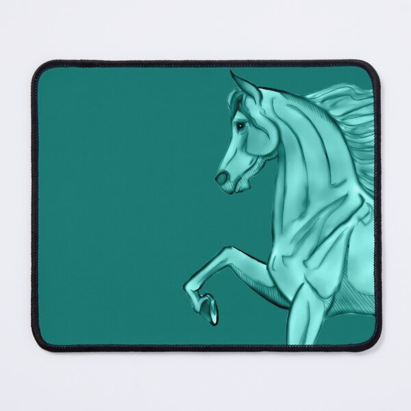 Item preview, Trotting Arabian Horse in Turquoise designed and sold by DappledMoon.